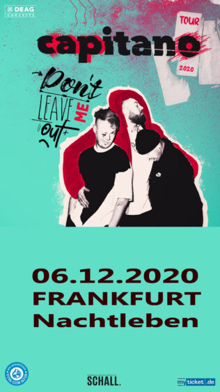 Capitano Pressefoto Konzert Frankfurt 2020