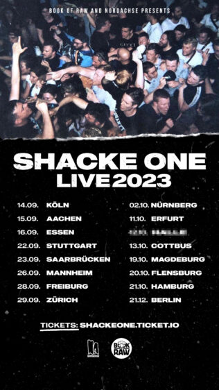 shacke one tour 2023